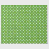 Groen Apple Polka Dot Pattern Cadeaupapier (Vlak)