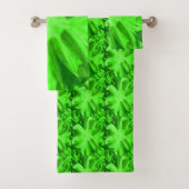 Groen Apple sla met andere tonen Bad Handdoek (Insitu)