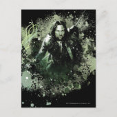 Groen Aragorn Vector Collage Briefkaart (Voorkant)