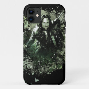 Groen Aragorn Vector Collage iPhone 11 Hoesje