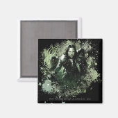 Groen Aragorn Vector Collage Magneet (Voorkant / Achterkant)