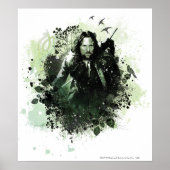 Groen Aragorn Vector Collage Poster (Voorkant)