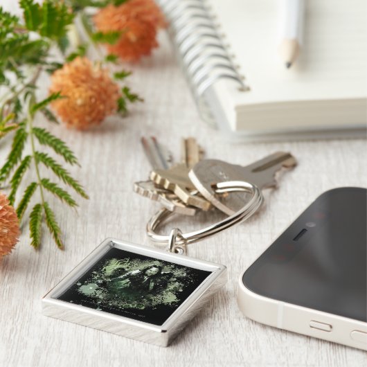 Groen Aragorn Vector Collage Sleutelhanger (Zijkant)