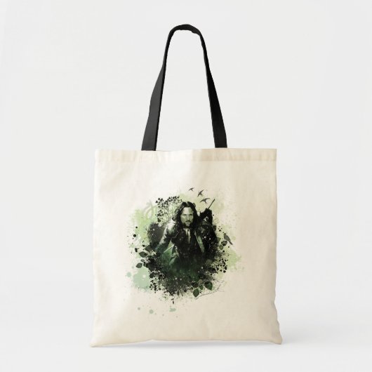Groen Aragorn Vector Collage Tote Bag (Voorkant)