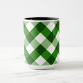 Groen Argyle Diamantpatroon Mok (Midden)