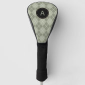  Groen Argyle Monogram Golf Club Hoesje Cadeau Golfheadcover (Voorkant)