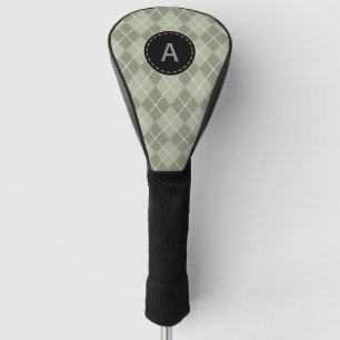 Groen Argyle Monogram Golf Club Hoesje Cadeau Golfheadcover
