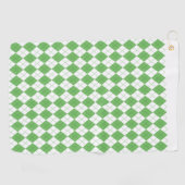 Groen Argyle Patroon Golf Golfhanddoek (Horizontaal)