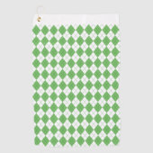 Groen Argyle Patroon Golf Golfhanddoek (Voorkant)