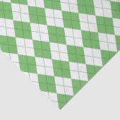 Groen Argyle Patroon Golf Tissuepapier (Detail)