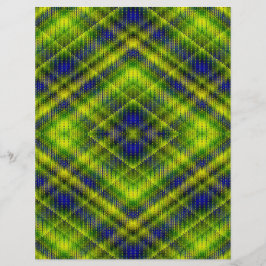 Groen Argyle scrapboekpapier 2-zijdige pagina