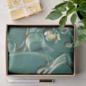 Groen, art nouveau, belle epoque, wood work, , tissuepapier (Geschenk)