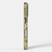 groen art nouveau bloemmotief Case-Mate iPhone case (Achterkant / Rechts)