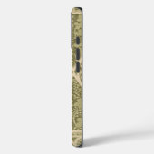 groen art nouveau bloemmotief Case-Mate iPhone case (Achterkant / Links)