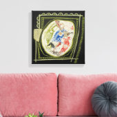 Groen artikel 2 Afdruk met omhulde doek Canvas Afdruk (Insitu (Woonkamer))