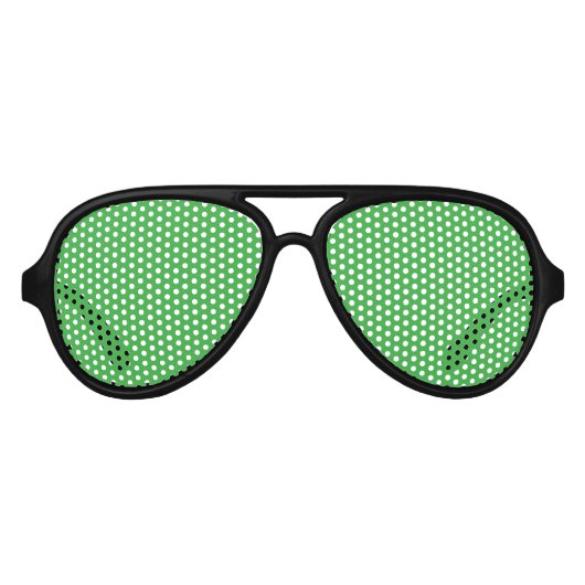 Groen Aviator Zonnebril (Voorkant)