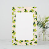 Groen Avocados-Waterverf Briefpapier (Staand voorkant)