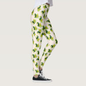 Groen Avocados-Waterverf Leggings (Rechts)