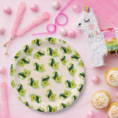 Groen Avocados-Waterverf Papieren Bordje (Feest)