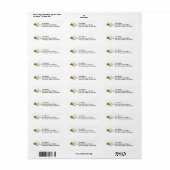 Groen Aziatisch ventilatoradreslabel Etiket (Full Sheet)