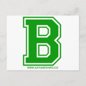 Groen B Briefkaart (Voorkant)