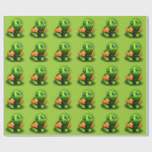 Groen Baby 3D-opvulpapier voor schildpadden Cadeaupapier (Vlak)