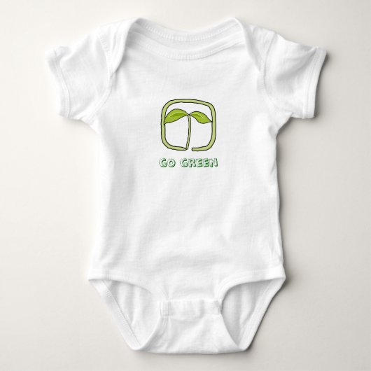 groen - baby romper (Voorkant)