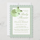 Groen Baby shower Fox Kaart (Voorkant)