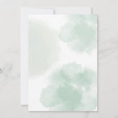 Groen Baby shower Kaart (Achterkant)