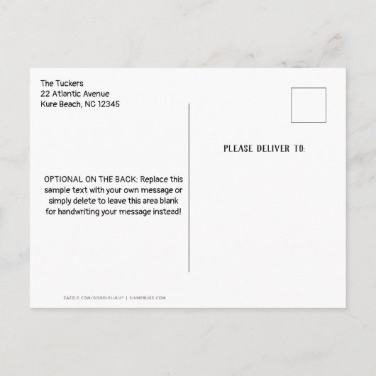 Groen Baby shower van de Tractor Uitnodiging Brief (Achterkant)