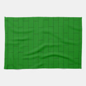Groen Baksteenontwerp Theedoek (Horizontaal)