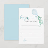 Groen Ballonnen Gebeden Voor Baby Informatiekaartje (Voorkant / Achterkant)