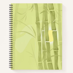Groen bamboe notitieboek