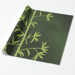 Groen bamboegroen cadeaupapier