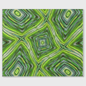 Groen bamboepatroon cadeaupapier (Vlak)