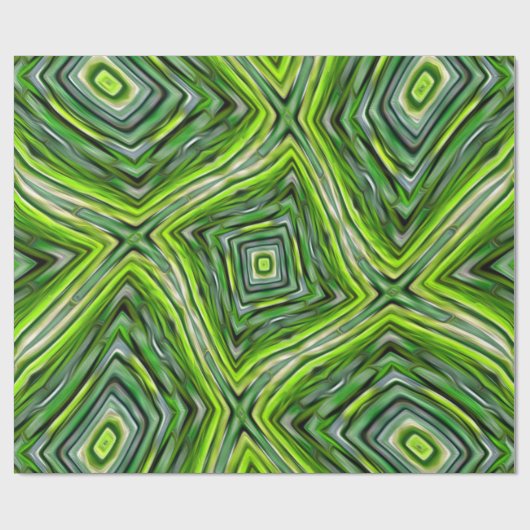 Groen bamboepatroon cadeaupapier (Vlak)