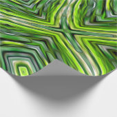 Groen bamboepatroon cadeaupapier (Hoek)