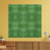 Groen Bamboo Modern Diamond Patroon Canvas Afdruk (Insitu (Woonkamer))