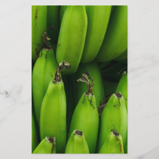 Groen banaan fruitpatroon briefpapier (Voorkant)