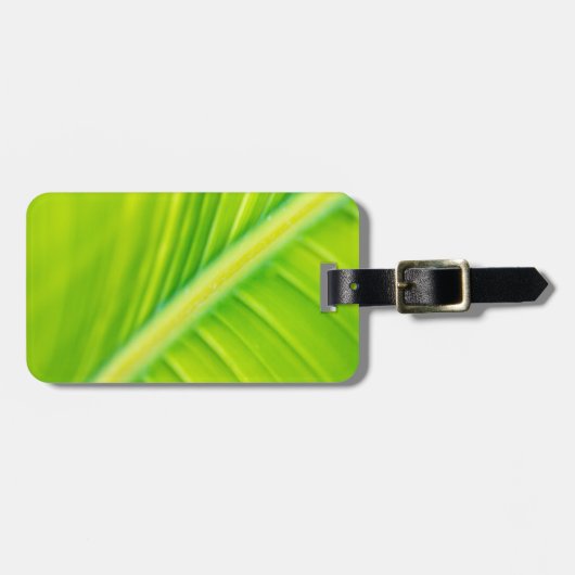 groen bananenblad bagagelabel (Voorkant horizontaal)