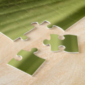 Groen bananenblad met waterdruppelkleurige foto legpuzzel (Zijkant)