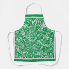 Groen Bandana All-Over Print Schort