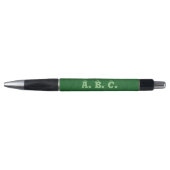 groen basisprogramma met groene sage-monogram pen (Voorkant)