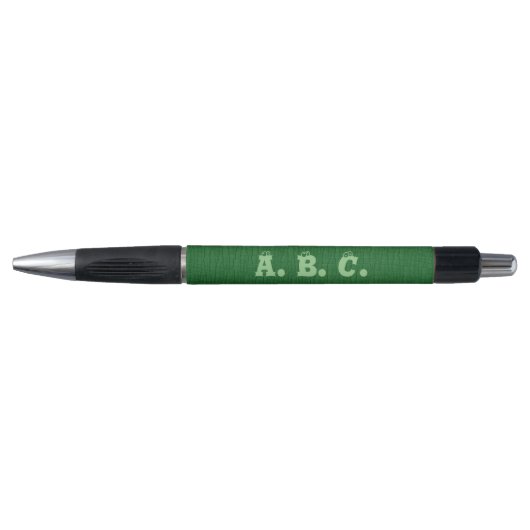 groen basisprogramma met groene sage-monogram pen (Voorkant)