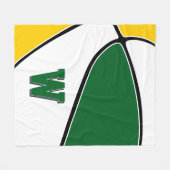 groen basketbalteam voor jongens fleece deken (Voorkant (Horizontaal))