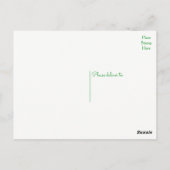 Groen Bedankt Succulent Cactus Southwest Wedding Briefkaart (Achterkant)