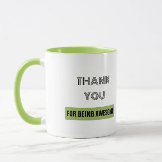 Groen Bedankt voor het zijn van Geweldige Mok