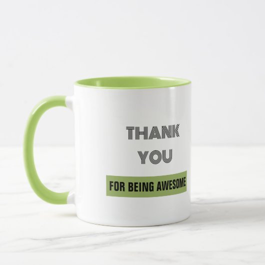 Groen Bedankt voor het zijn van Geweldige Mok (Links)