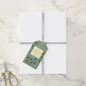  groen bedrijf dank u Label Cadeaulabel (Met Touw)