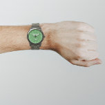 Groen bedrijfsmerk op Mannen Horloge<br><div class="desc">Uw zakelijke logo op een groene achtergrond op mannen Accessoire dat u in uw promotieproducten, weggeefartikelen of geschenken aan uw klanten of klanten kunt opnemen om uw bedrijf te adverteren of om uw merk te promoten. horloge dat u uw bedrijf logo kunt zetten om naamsbekendheid op te bouwen. Controleer het...</div>
